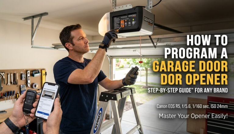 how to program a garage door opener